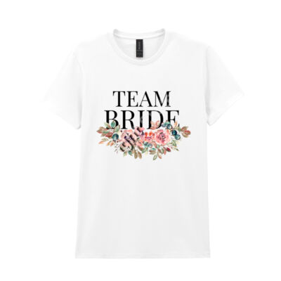 Celebrate in Style with Our Chic 'Team Bride' T-Shirt Thumbnail